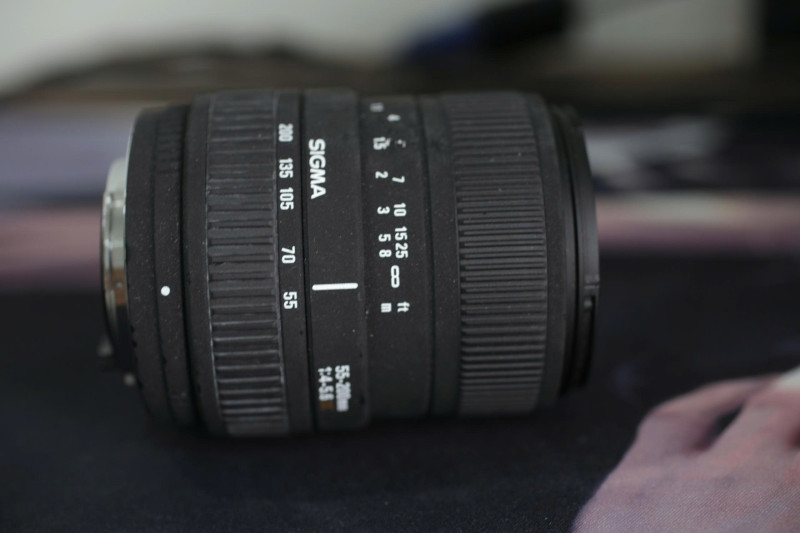 Lens sigma pentak k 55-200mm - Ống kính pentax